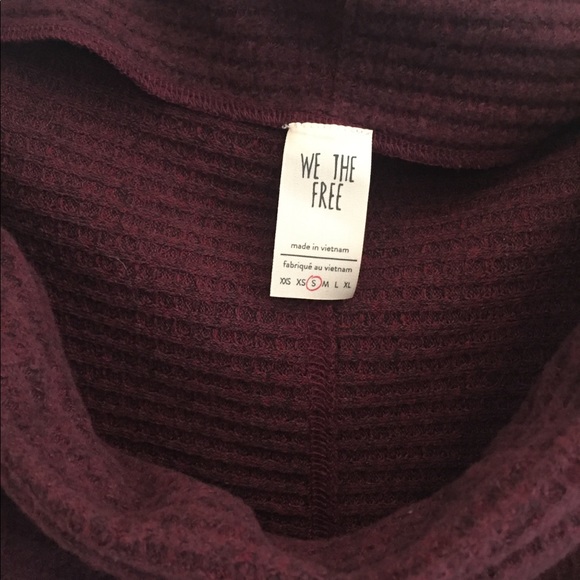Free People Cowl Neck Knit Bell Sleeve Top… - Picture 3 of 7